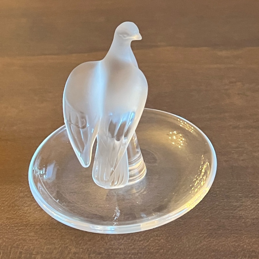 Lalique Dove Ring Dish